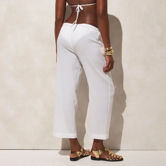 NWT J.Crew Relaxed Beach Pant in airy gauze - Picture 5 of 5